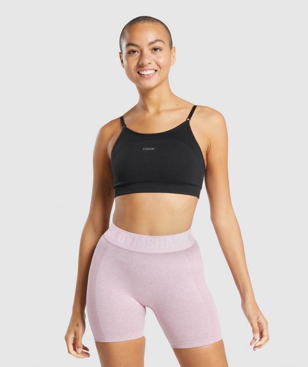 Damske Športové Podprsenky Gymshark Flex Strappy Tmavo Siva Čierne | NA7169508
